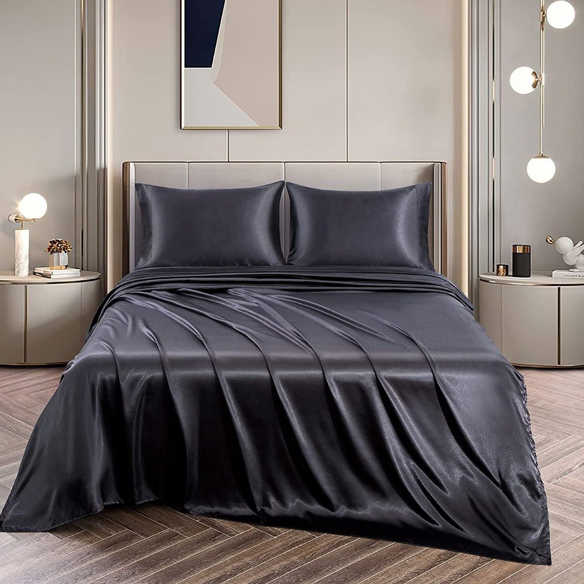 Satin Sheets – Luxuriously Soft, Silky Bedding with Deep Pockets - Any Linen