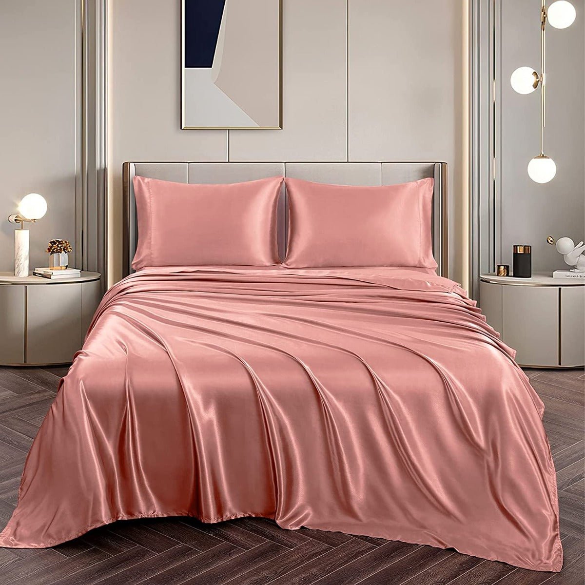 Satin Sheets – Luxuriously Soft, Silky Bedding with Deep Pockets - Any Linen