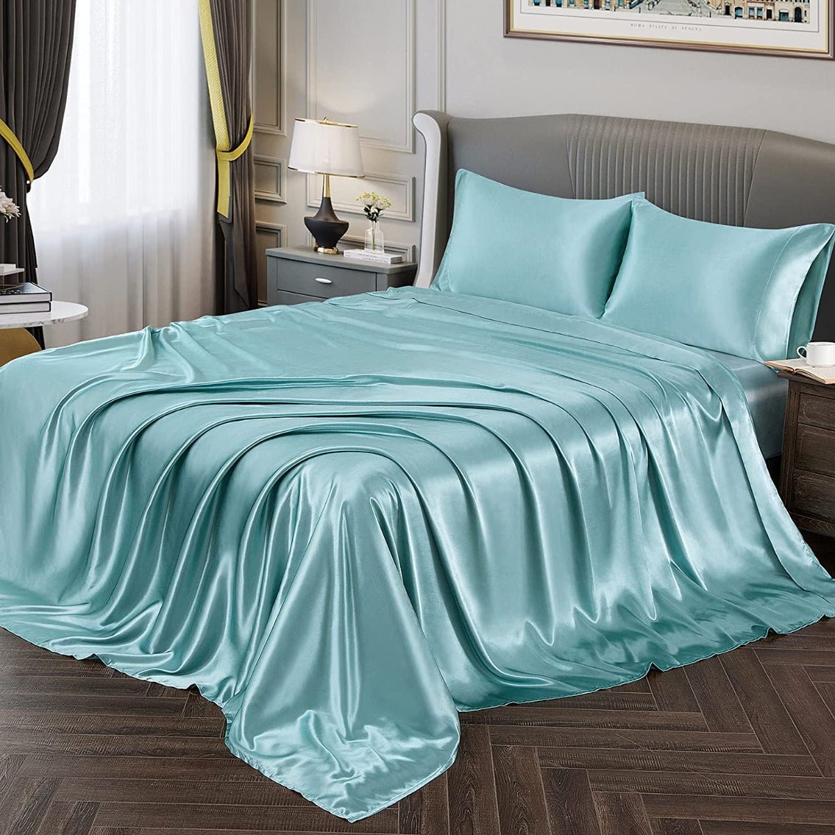 Satin Sheets – Luxuriously Soft, Silky Bedding with Deep Pockets - Any Linen