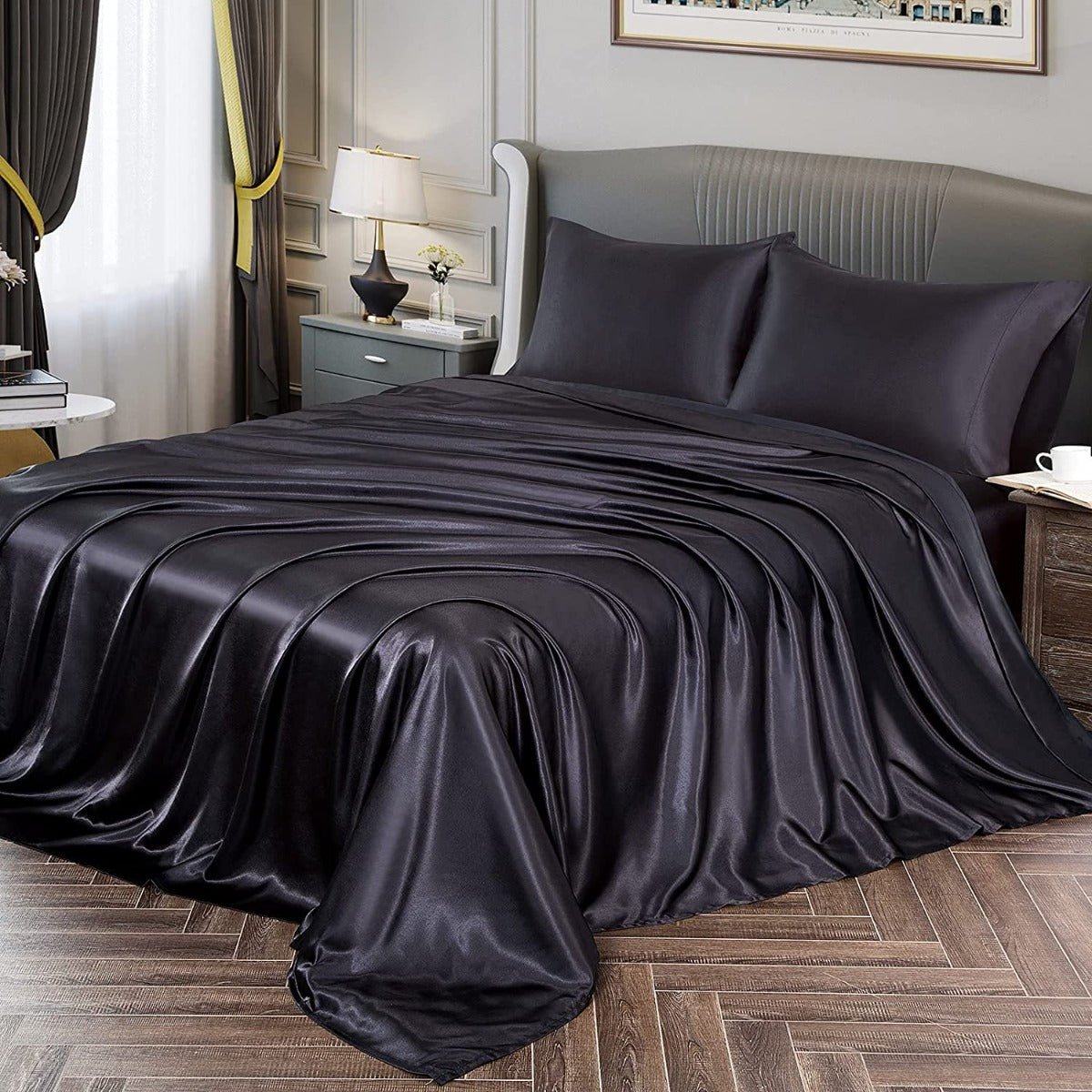 Satin Sheets – Luxuriously Soft, Silky Bedding with Deep Pockets - Any Linen