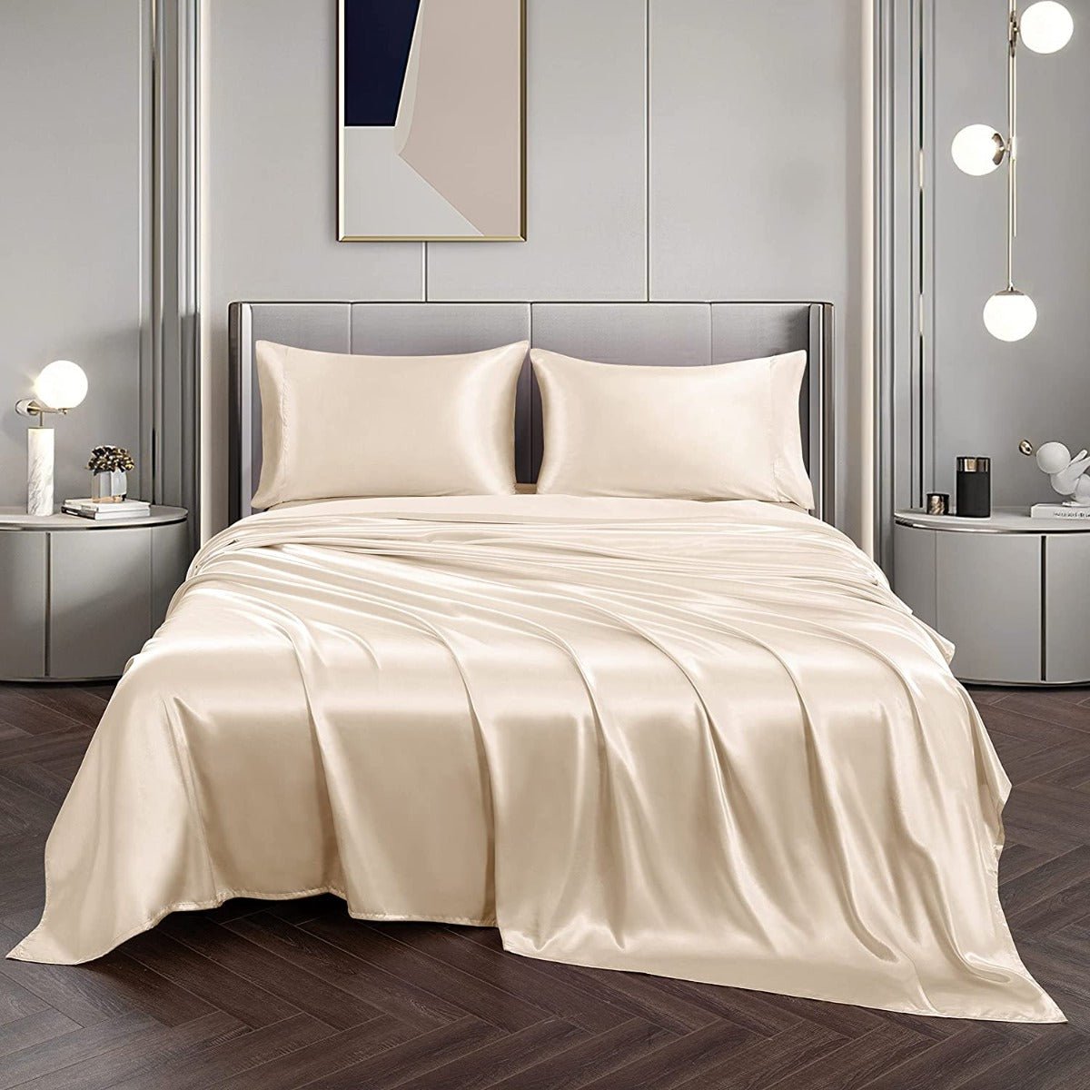 Satin Sheets – Luxuriously Soft, Silky Bedding with Deep Pockets - Any Linen