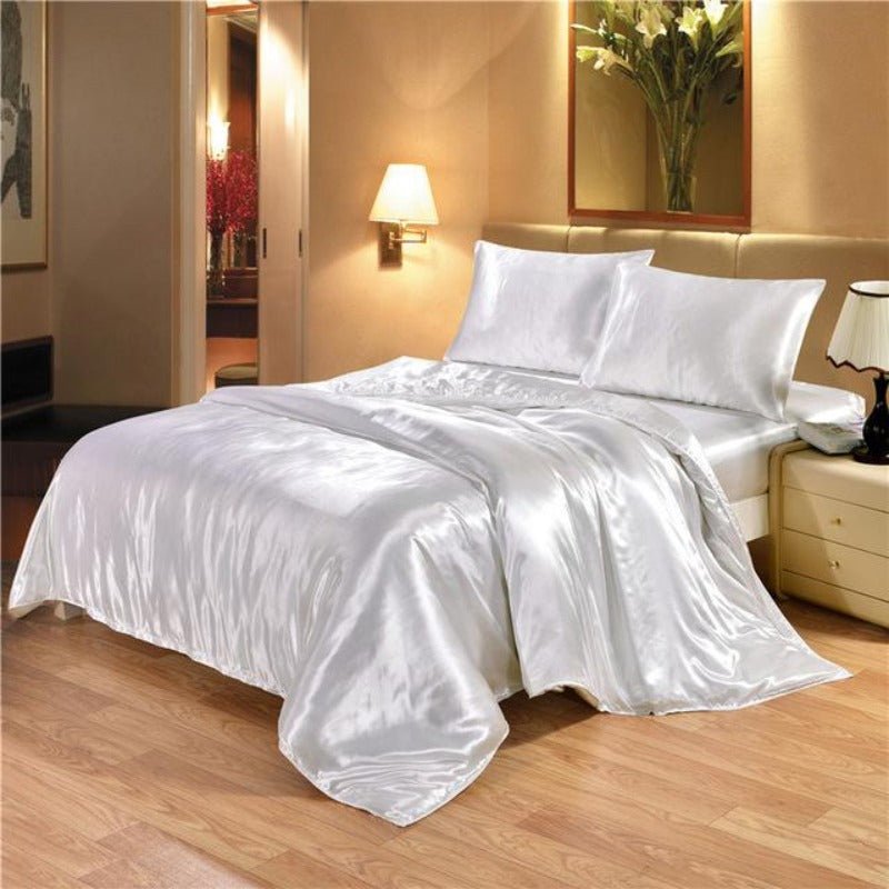 Satin Silk Duvet Cover Bedding Set - Any Linen
