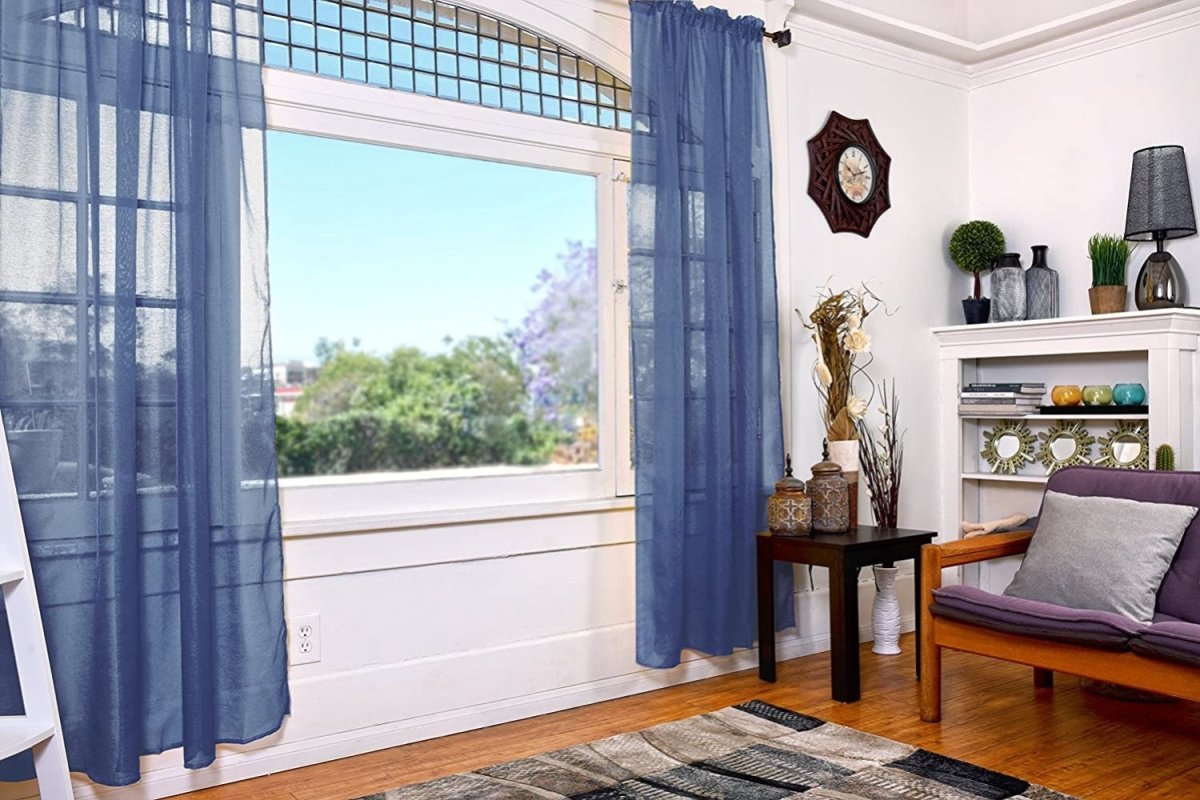 Sheer Curtains Set of 2 Panels - Any Linen