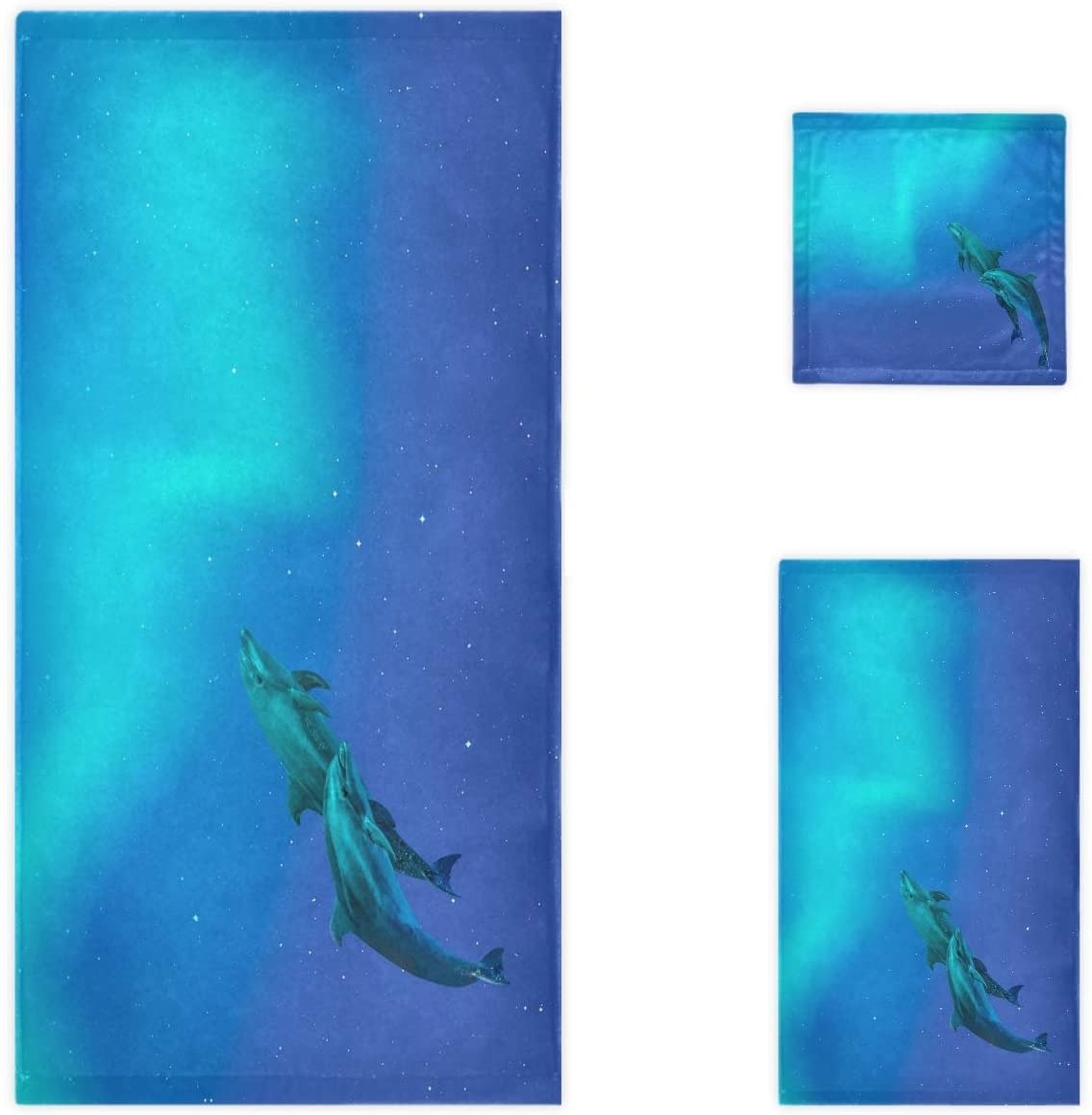 Soft Luxury Set of 3 Towels, Bath Towel Hand Towel Washcloth - Any Linen