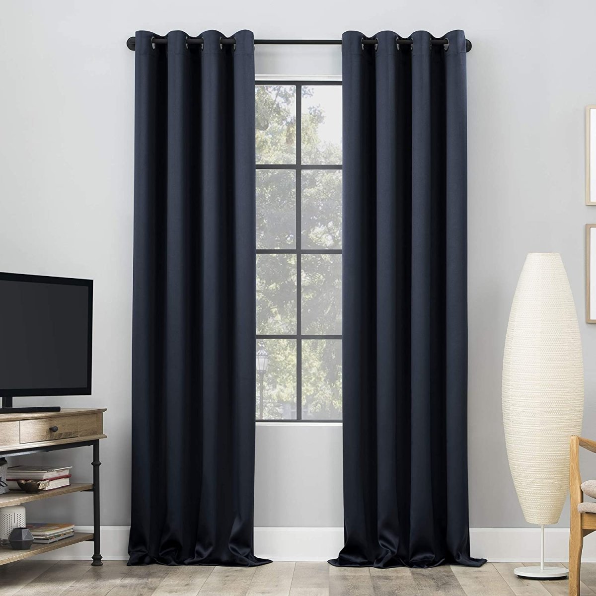 Sun Zero Blackout Grommet Curtain - Any Linen