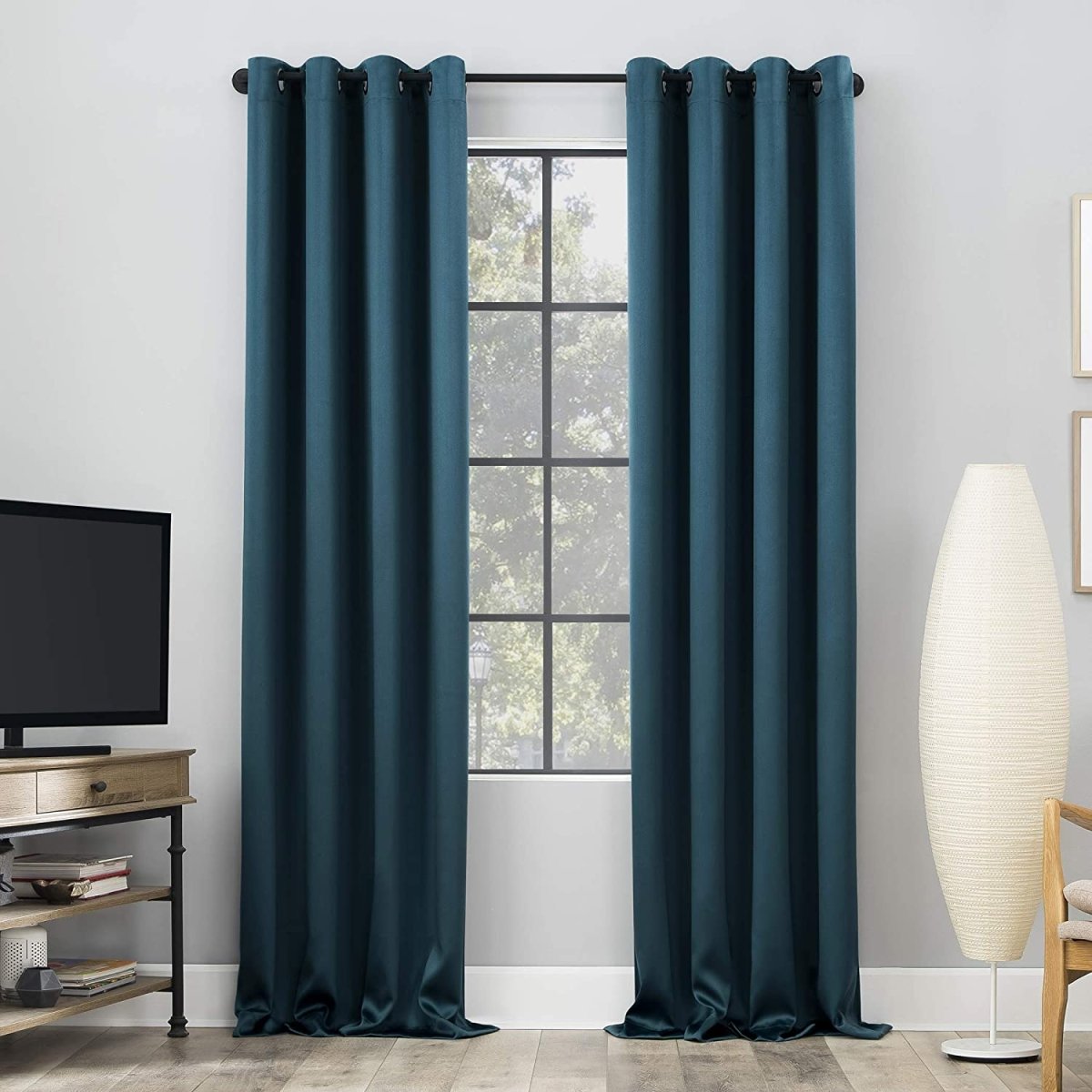 Sun Zero Blackout Grommet Curtain - Any Linen