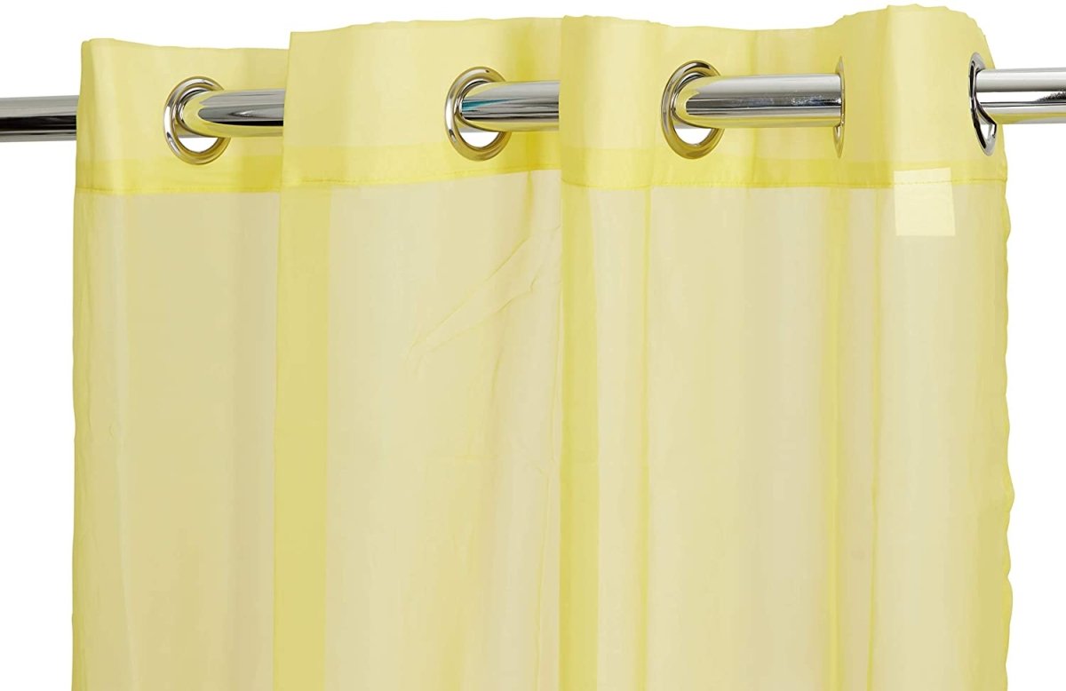 Textile 2 Piece Window Sheer Curtains Grommet Panels - Any Linen