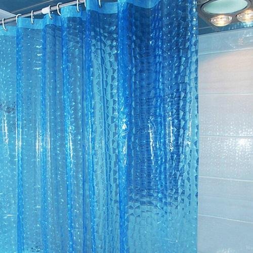 Waterproof 3D Shower Curtain With 12 Hooks - Any Linen