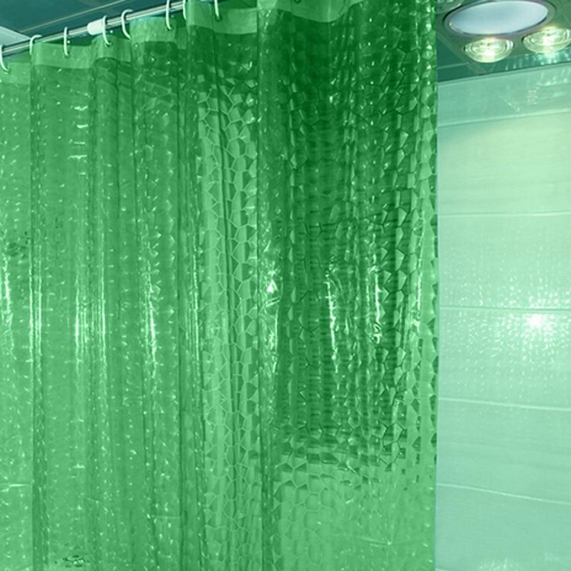 Waterproof 3D Shower Curtain With 12 Hooks - Any Linen