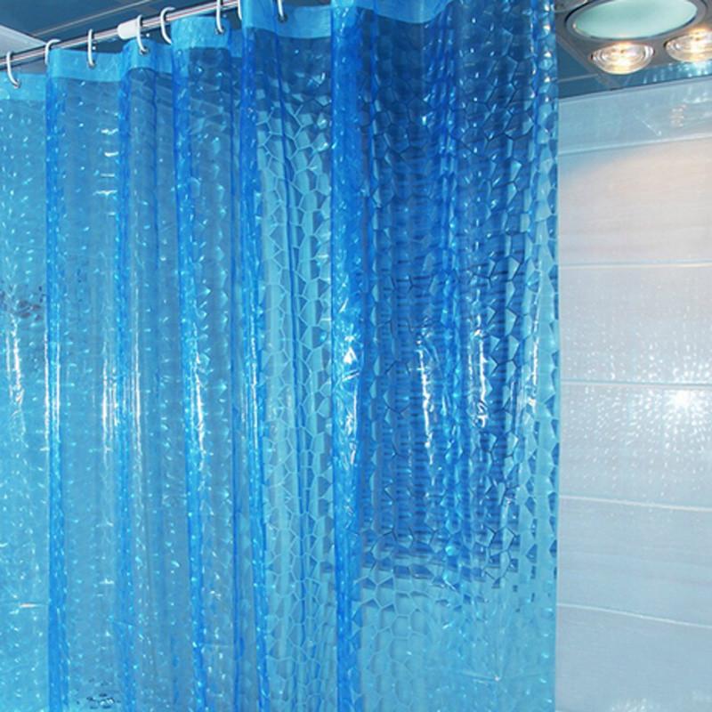 Waterproof 3D Shower Curtain With 12 Hooks - Any Linen
