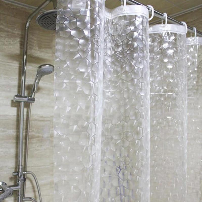 Waterproof 3D Shower Curtain With 12 Hooks - Any Linen