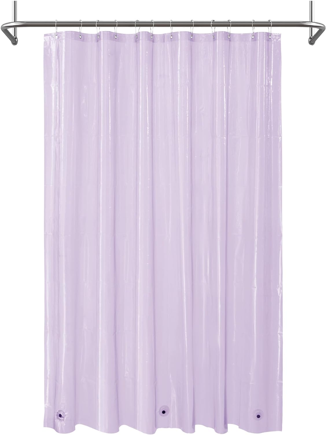 Shower Curtain with 3 Magnets 72x72 Premium Flexible Sturdy Waterproof - AnyLinen