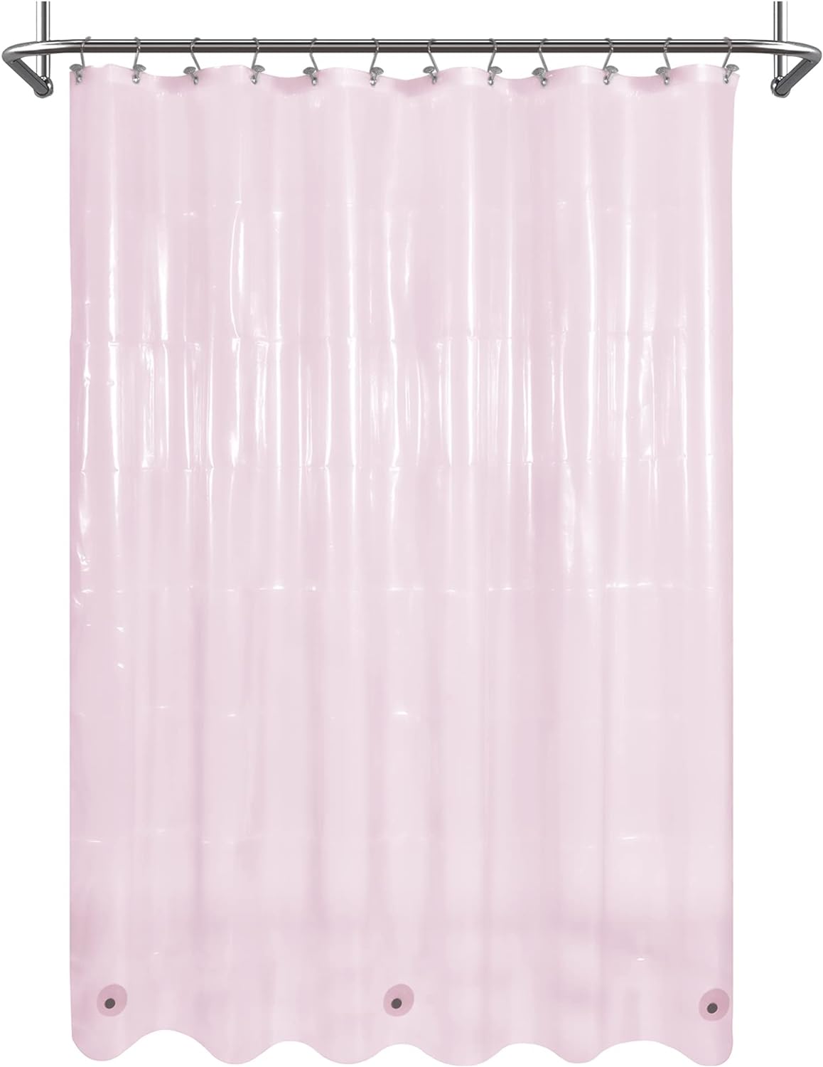 Shower Curtain with 3 Magnets 72x72 Premium Flexible Sturdy Waterproof - AnyLinen