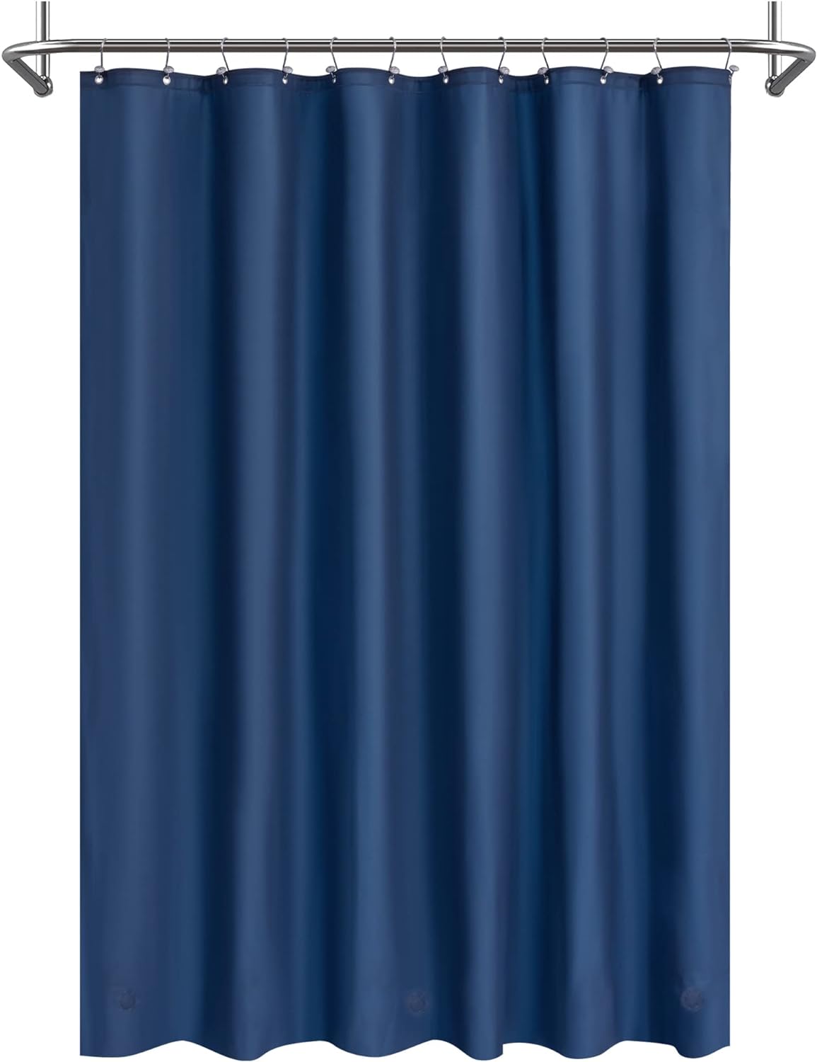 Shower Curtain with 3 Magnets 72x72 Premium Flexible Sturdy Waterproof - AnyLinen