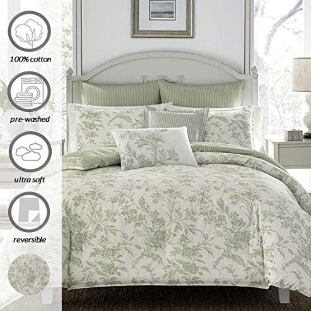 7pc Luxury Ultra Soft Comforter, All Season Premium Bedding Set- AnyLinen