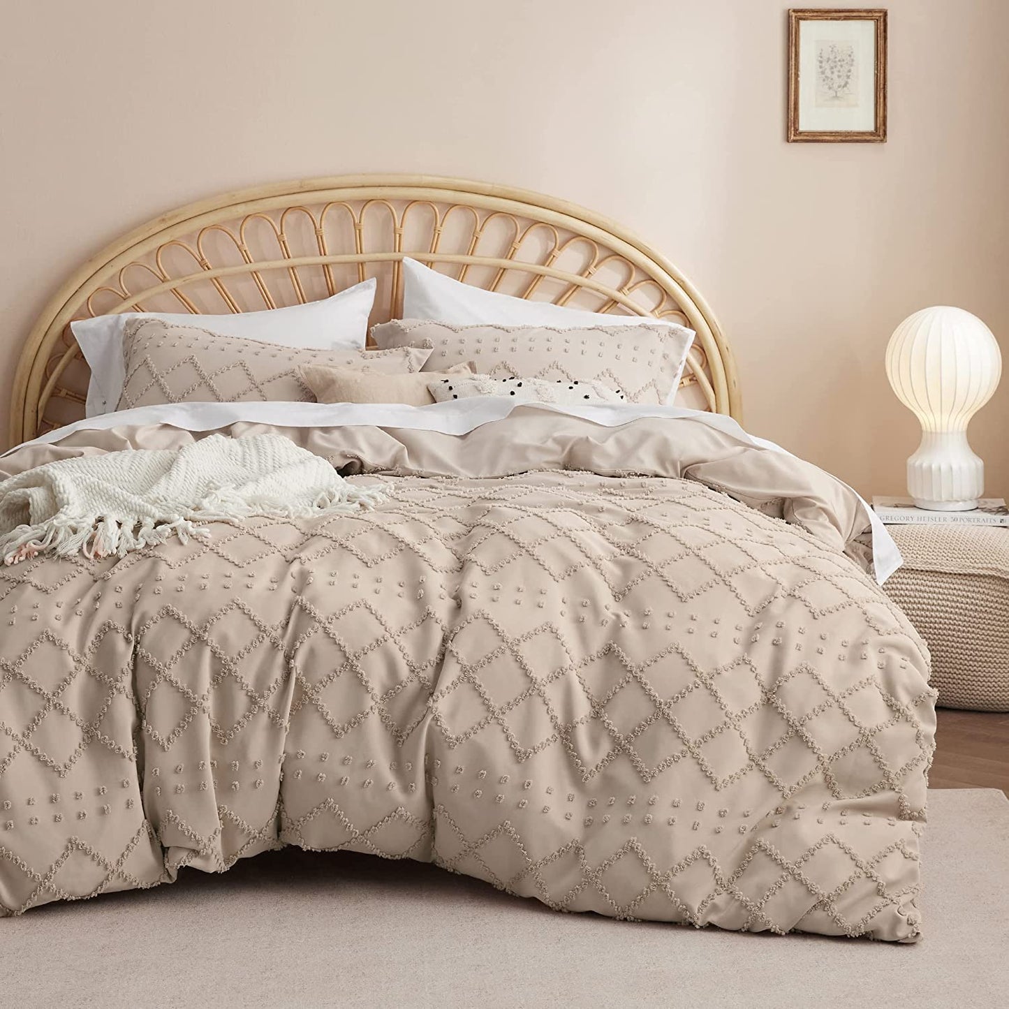 Boho Shabby Chic Duvet Cover Bedding Set