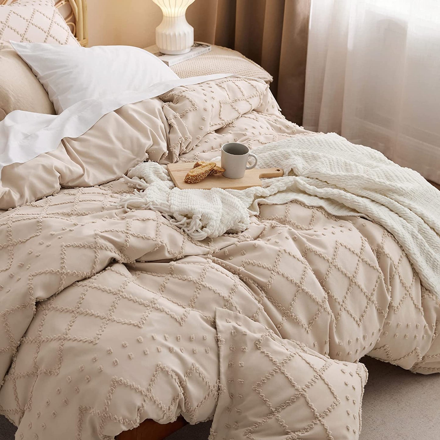 Boho Shabby Chic Duvet Cover Bedding Set