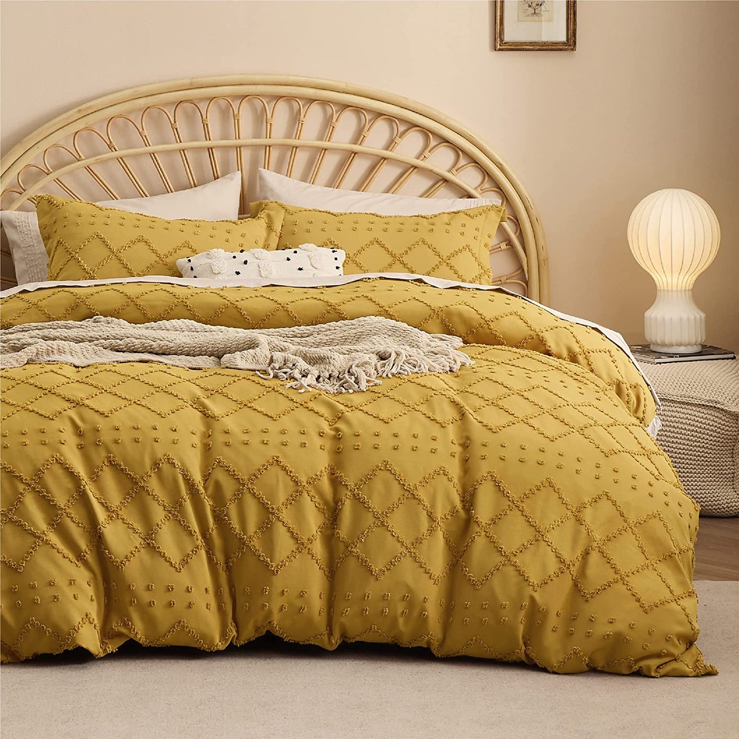 Boho Shabby Chic Duvet Cover Bedding Set