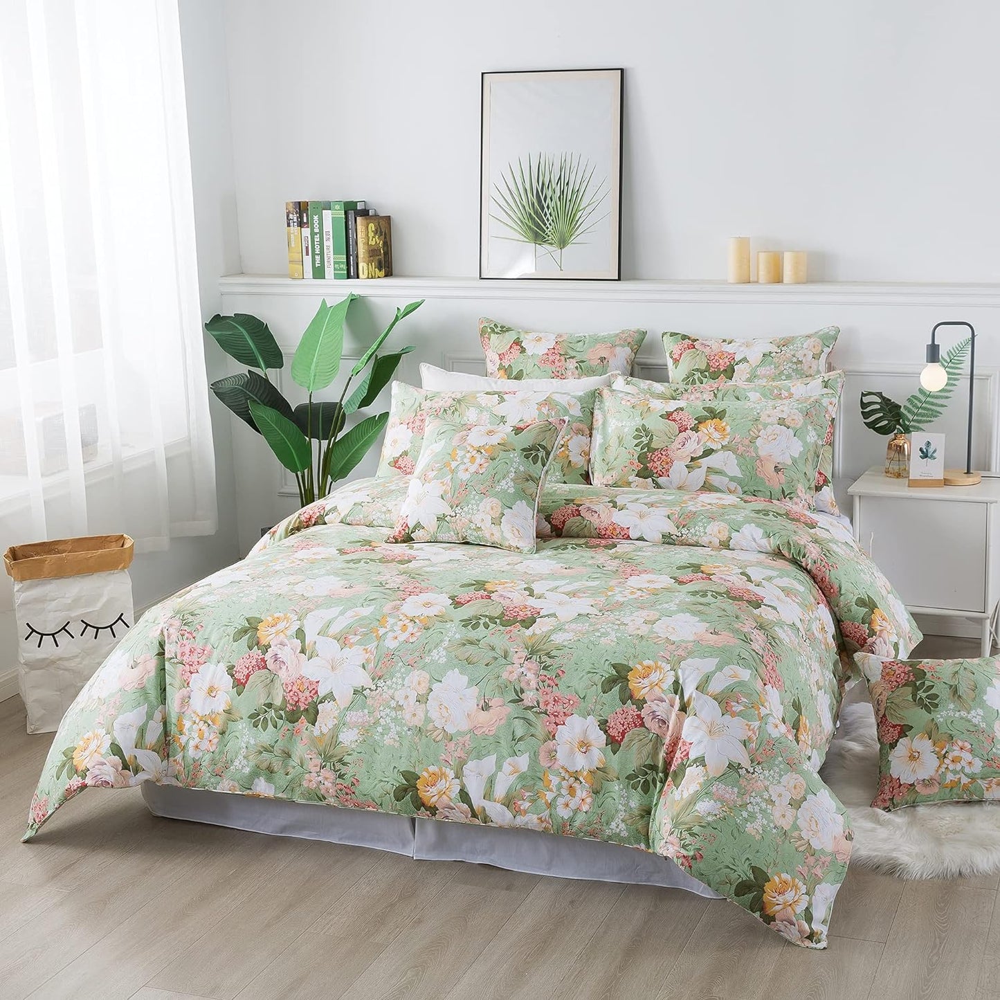 Cotton 600TC Reversible Soft Breathable Duvet Cover Set | AnyLinen