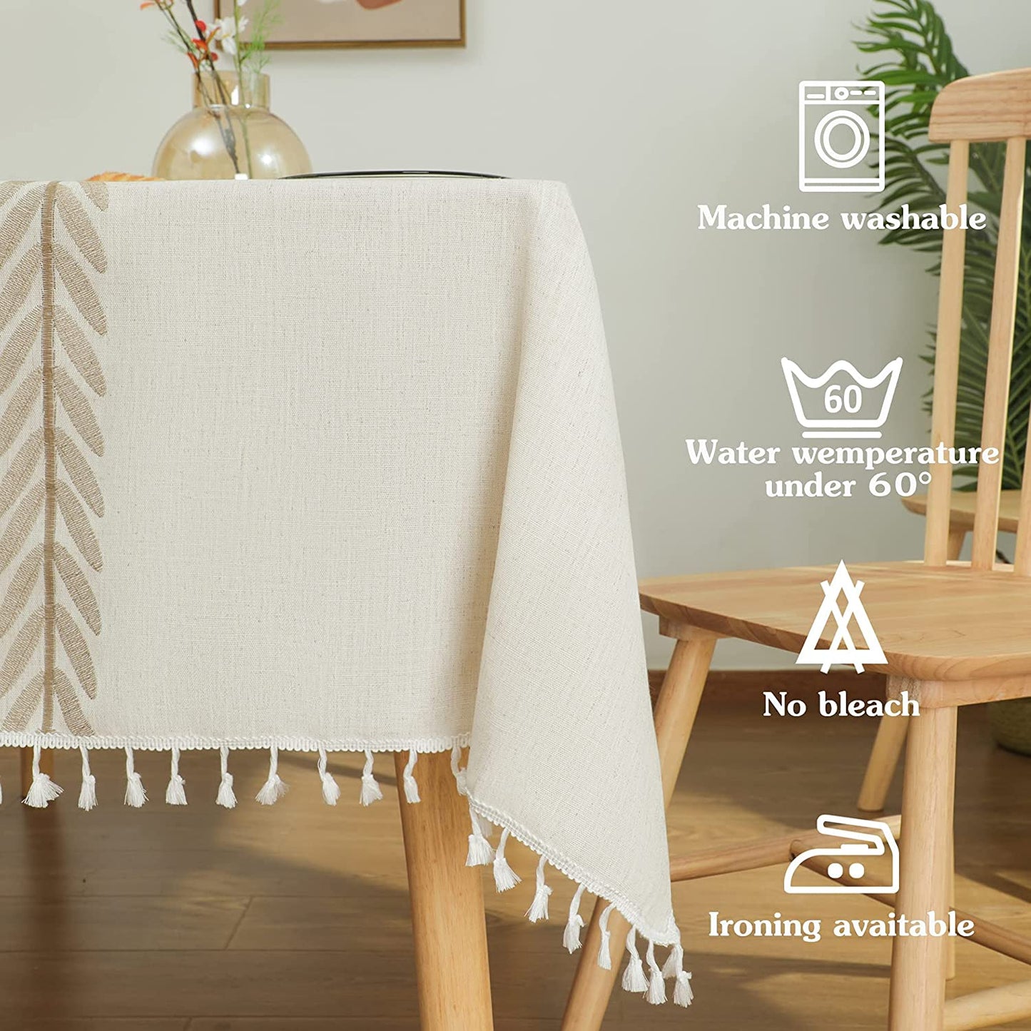 Cotton Linen Waterproof Tablecloth | Any Linen