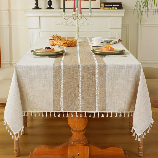Cotton Linen Waterproof Tablecloth | Any Linen