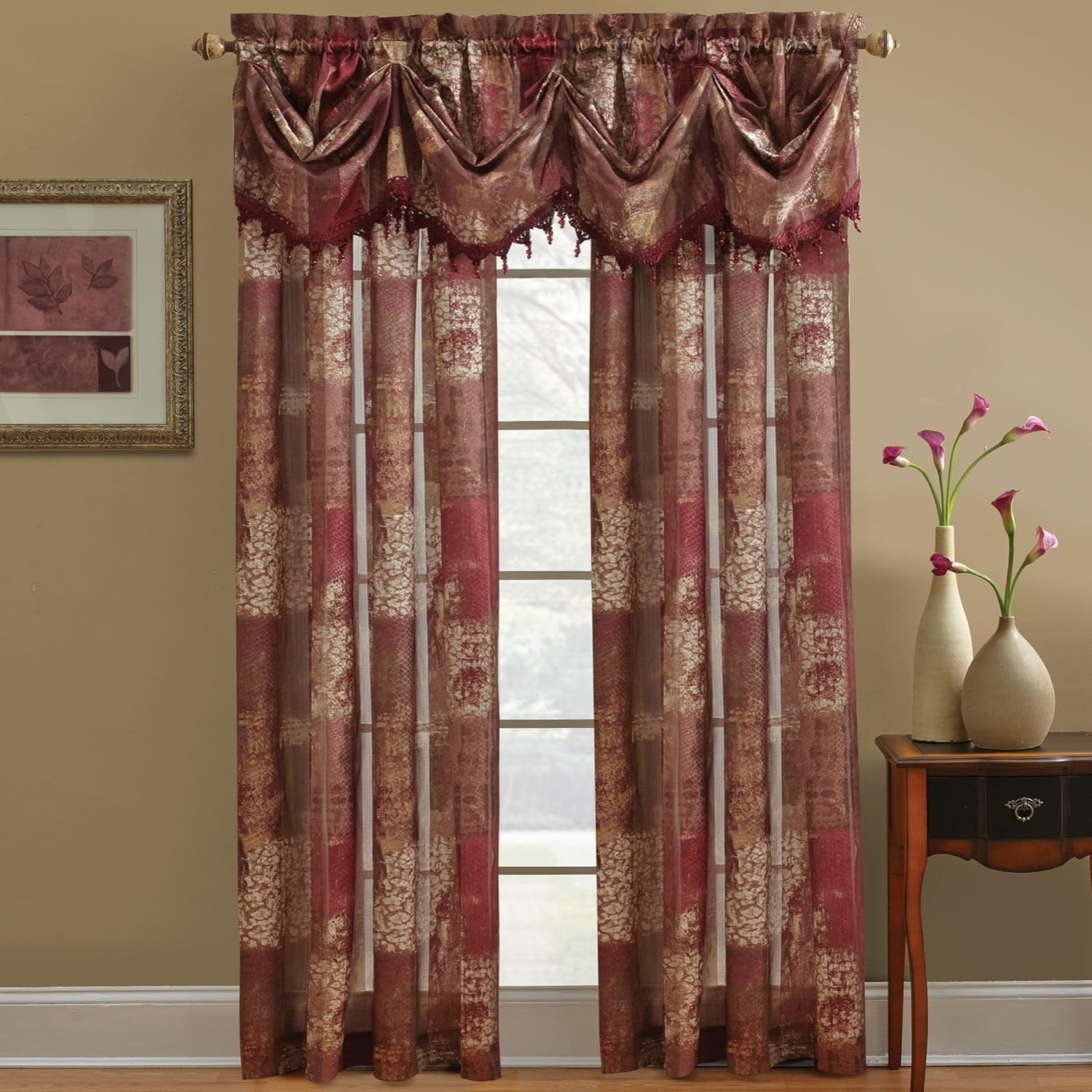Madagascar Sheer T-Panel Drapes 84 Inch | Any Linen