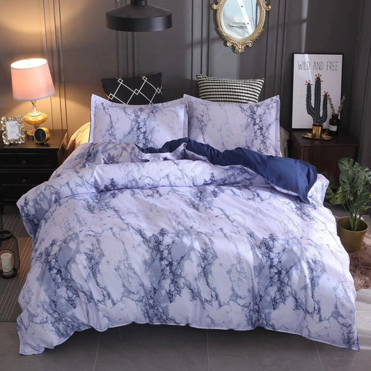 Marble Duvet Bedding Set - AnyLinen