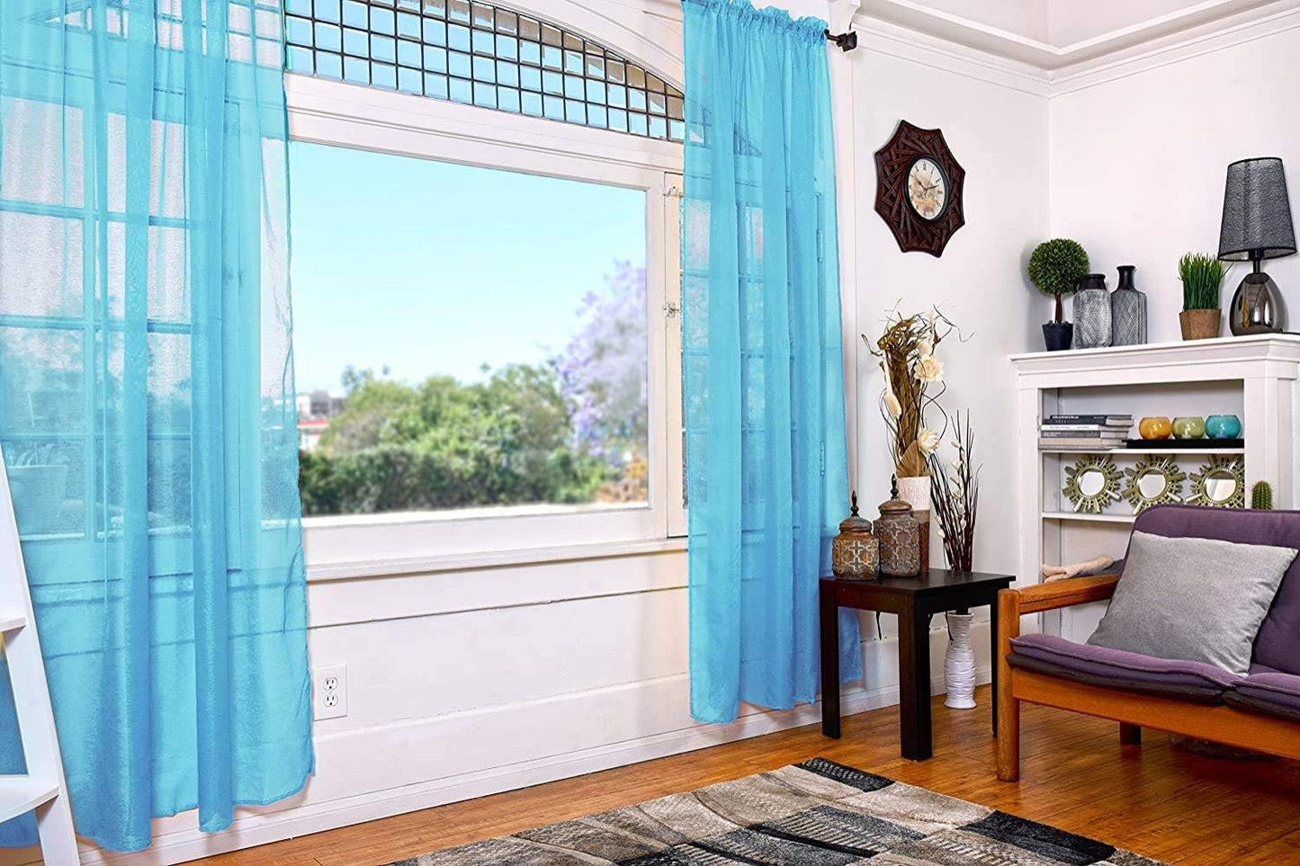 Sheer Curtains Set of 2 Panels | Any Linen