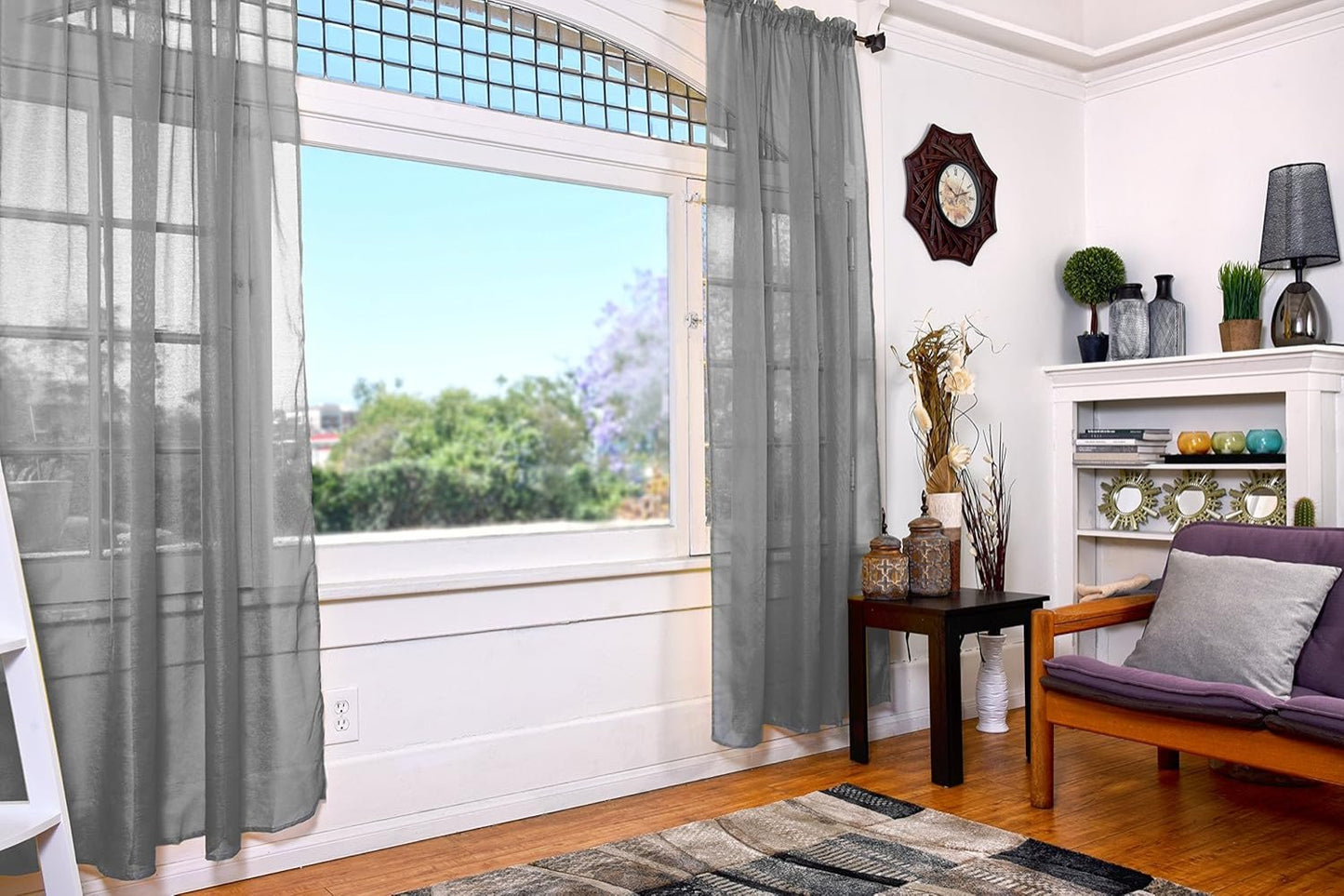Sheer Curtains Set of 2 Panels | Any Linen