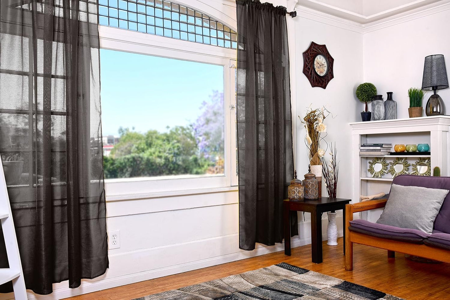 Sheer Curtains Set of 2 Panels | Any Linen