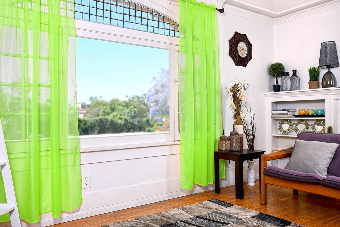 Sheer Curtains Set of 2 Panels | Any Linen