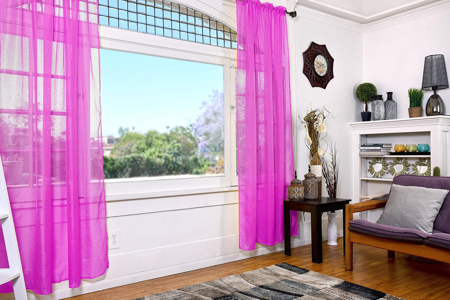 Sheer Curtains Set of 2 Panels - AnyLinen