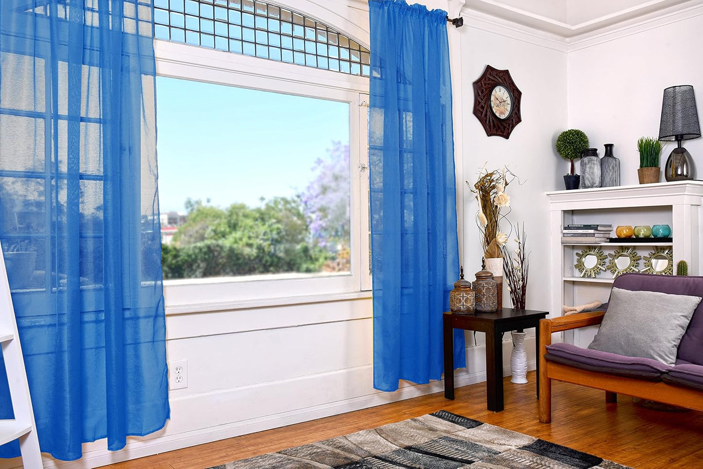 Sheer Curtains Set of 2 Panels - AnyLinen