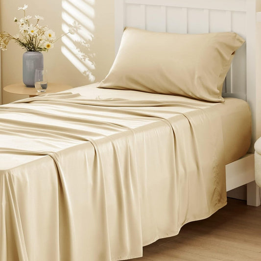 Bamboo Deep Pocket Breathable & Soft Silky Bedding Sheets - Any Linen
