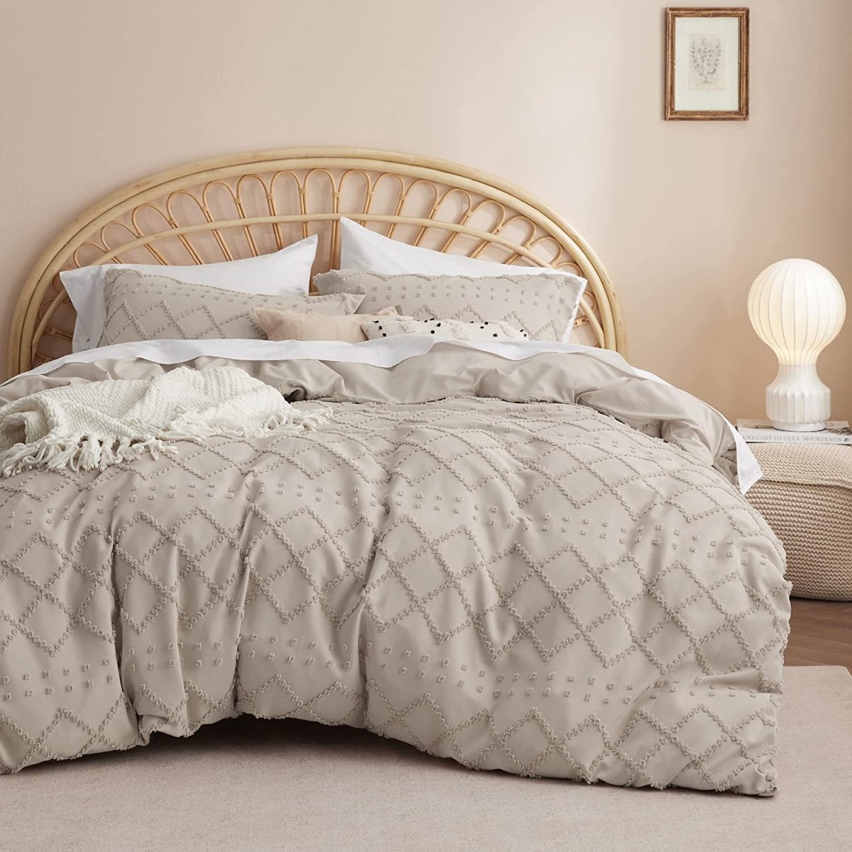 Boho Shabby Chic Duvet Cover Bedding Set - Any Linen
