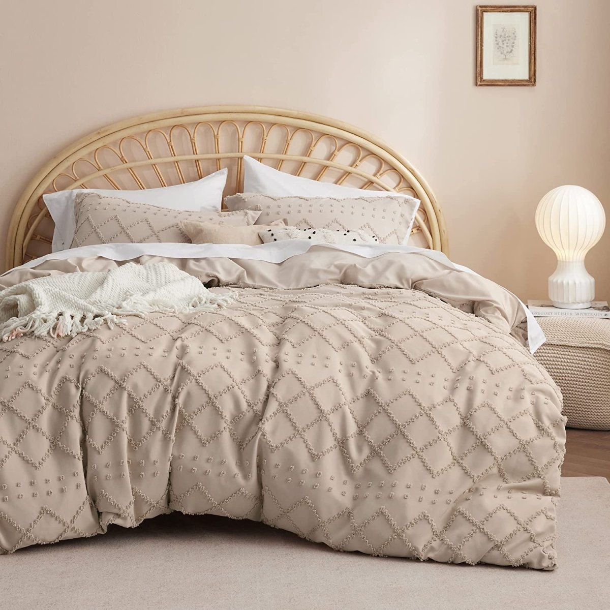 Boho Shabby Chic Duvet Cover Bedding Set - Any Linen