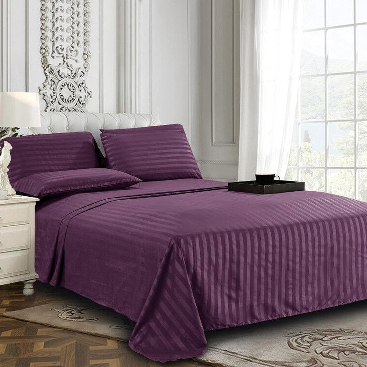 Comfort Softest 1500 Thread Count Luxurious Wrinkle Resistant 6 pcs Bed Sheet Set - Any Linen