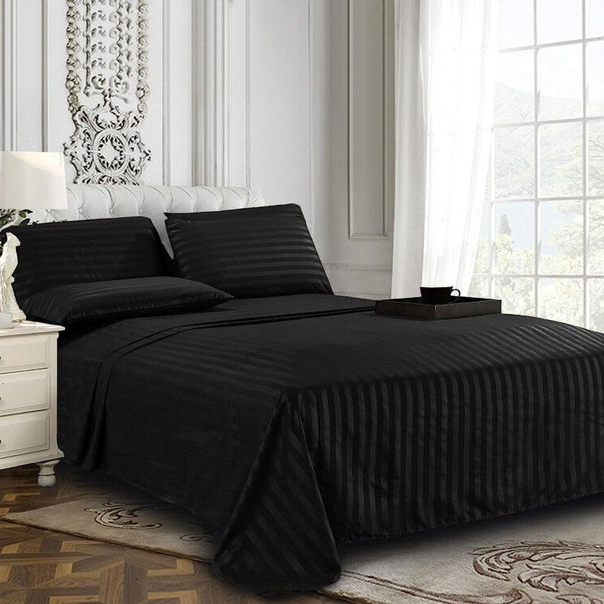 Comfort Softest 1500 Thread Count Luxurious Wrinkle Resistant 6 pcs Bed Sheet Set - Any Linen
