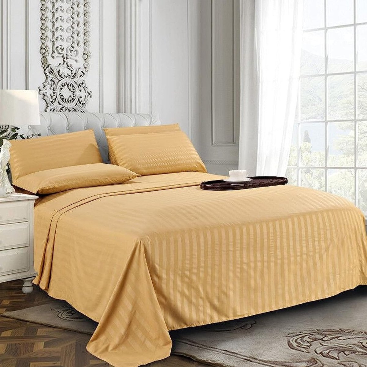 Comfort Softest 1500 Thread Count Luxurious Wrinkle Resistant 6 pcs Bed Sheet Set - Any Linen