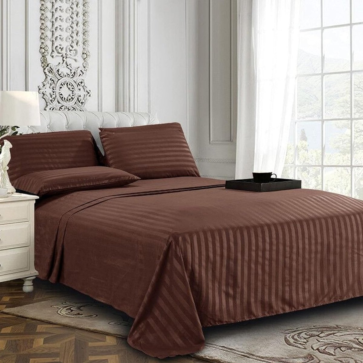 Comfort Softest 1500 Thread Count Luxurious Wrinkle Resistant 6 pcs Bed Sheet Set - Any Linen