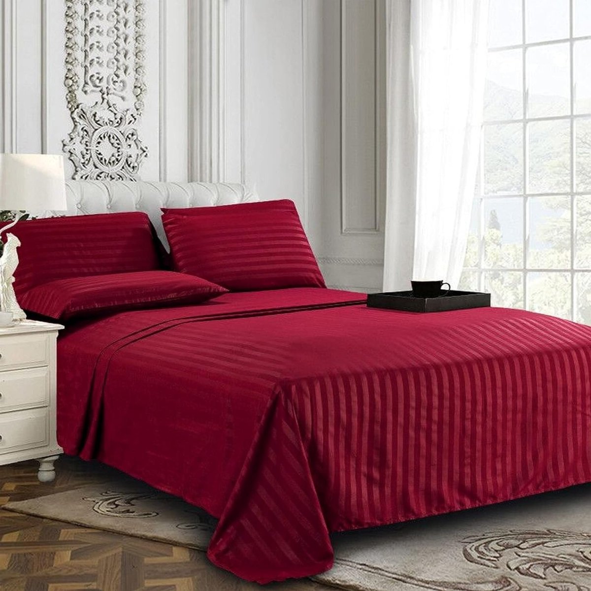 Comfort Softest 1500 Thread Count Luxurious Wrinkle Resistant 6 pcs Bed Sheet Set - Any Linen
