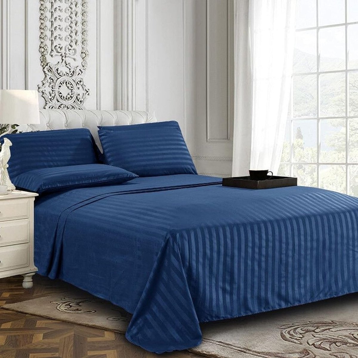 Comfort Softest 1500 Thread Count Luxurious Wrinkle Resistant 6 pcs Bed Sheet Set - Any Linen