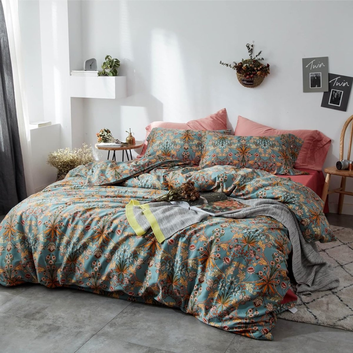 Flower Duvet Cover Bedding Set - Any Linen