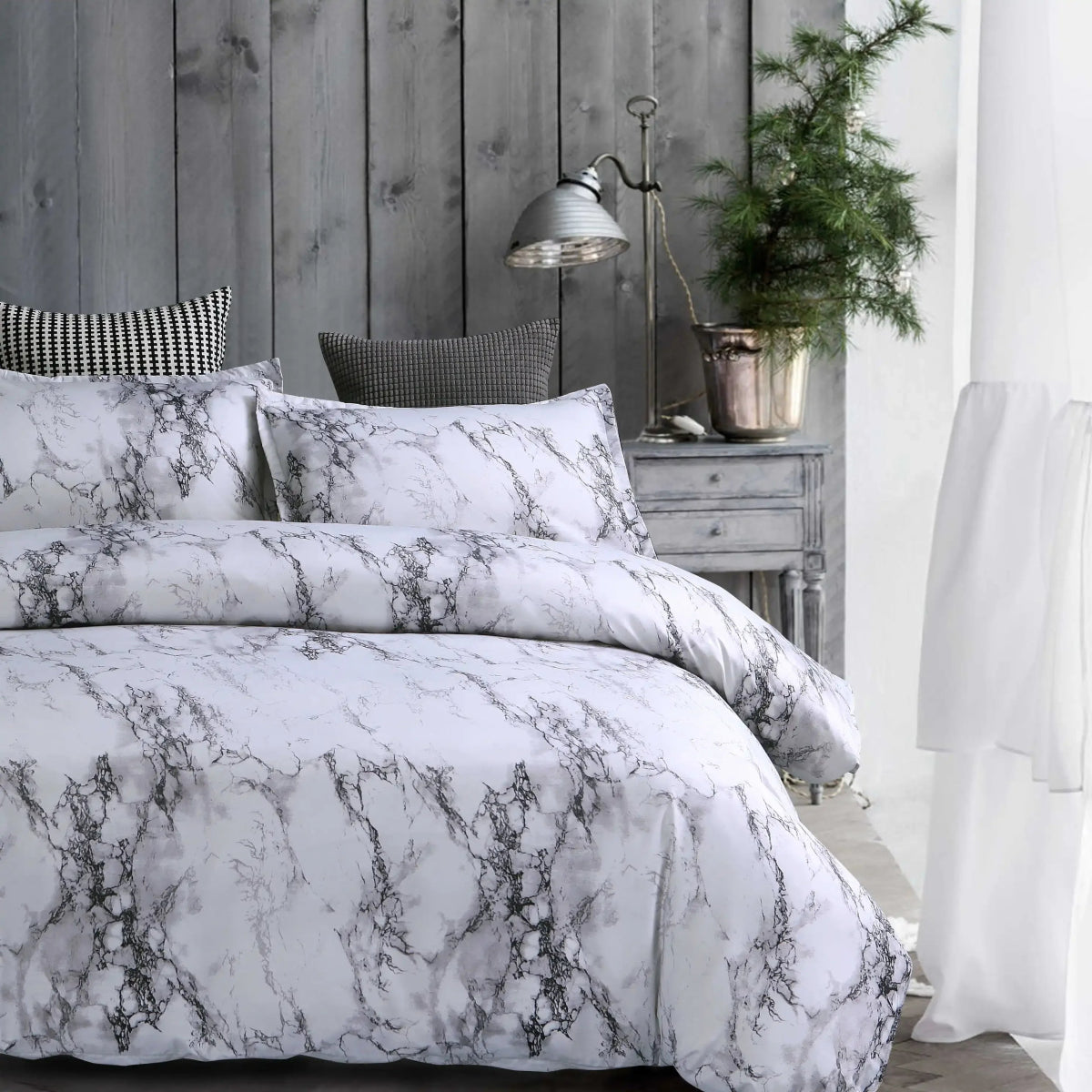 Marble Duvet Bedding Set - Any Linen