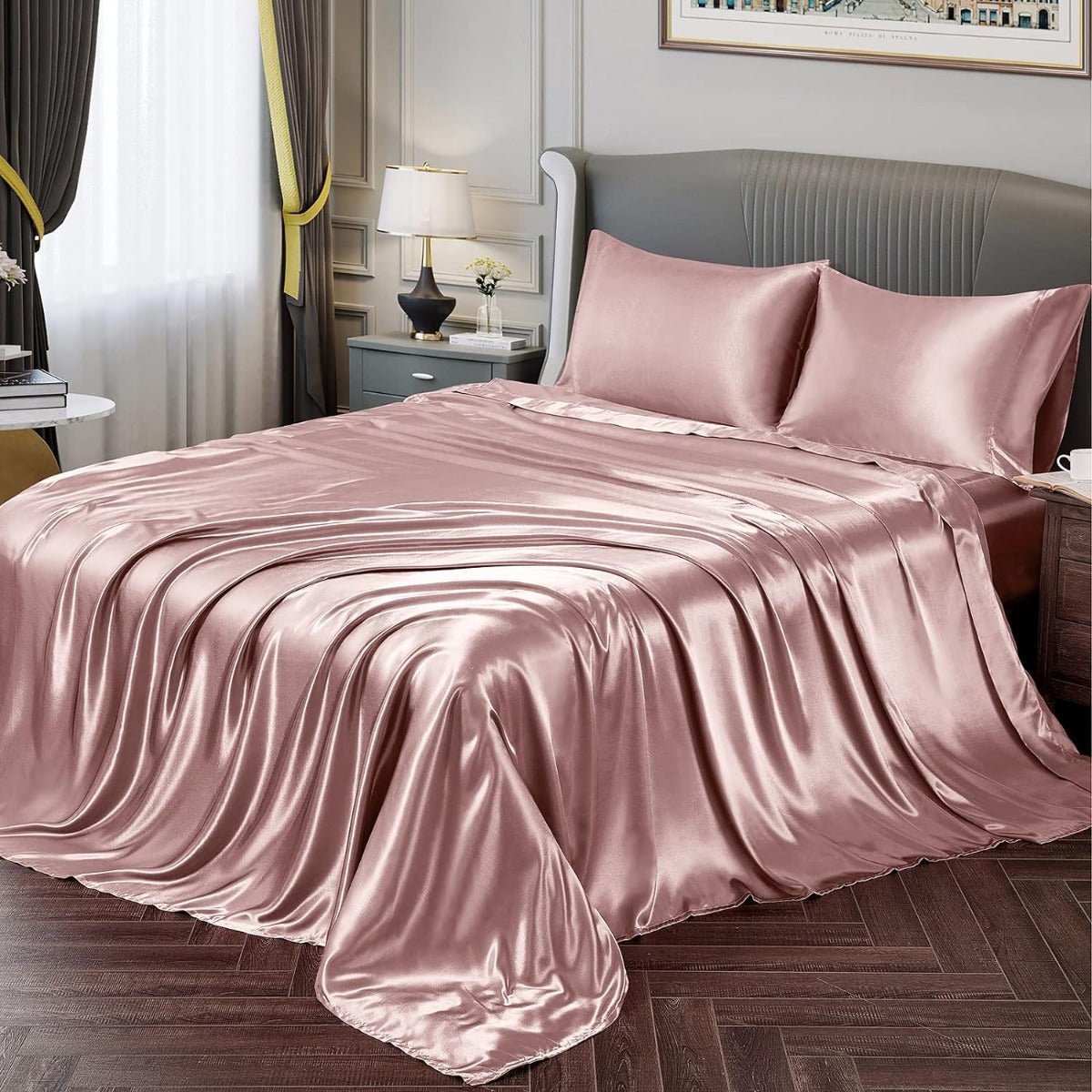 Satin Sheets – Luxuriously Soft, Silky Bedding with Deep Pockets - Any Linen
