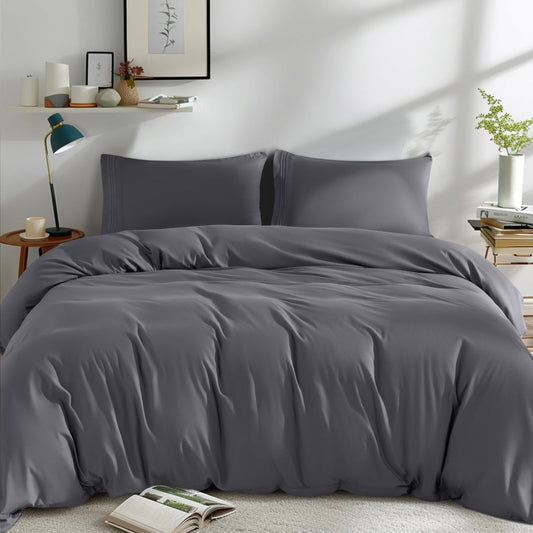 Soft Prewashed 3 pcs Zipper Closure Duvet Cover Set - Any Linen