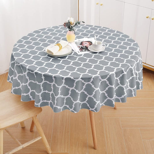 Waterproof Vinyl Flannel Wipeable Spill - proof Tablecloth - Any Linen