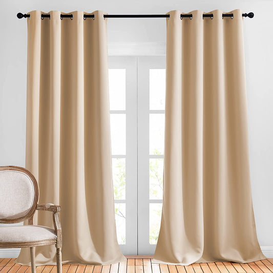 2 Panels Light Blocking Curtain Room Darkening Drapes | Any Linen