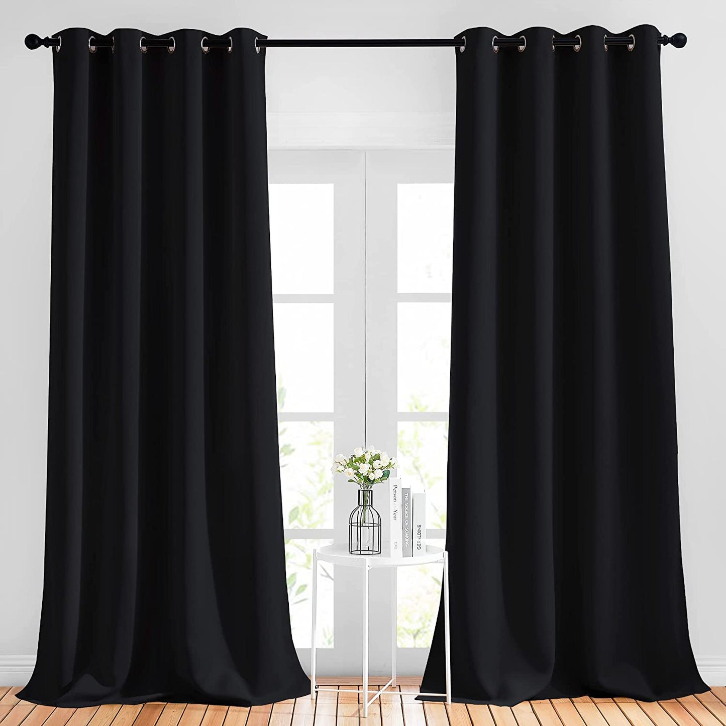 2 Panels Light Blocking Curtain Room Darkening Drapes | Any Linen