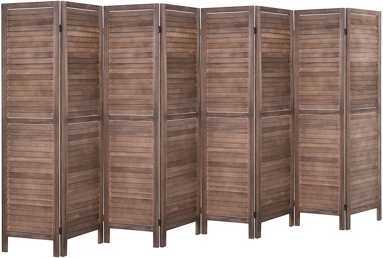 4 Panels 5.6 Ft Tall Wood Room Divider Partition Wall | Any Linen